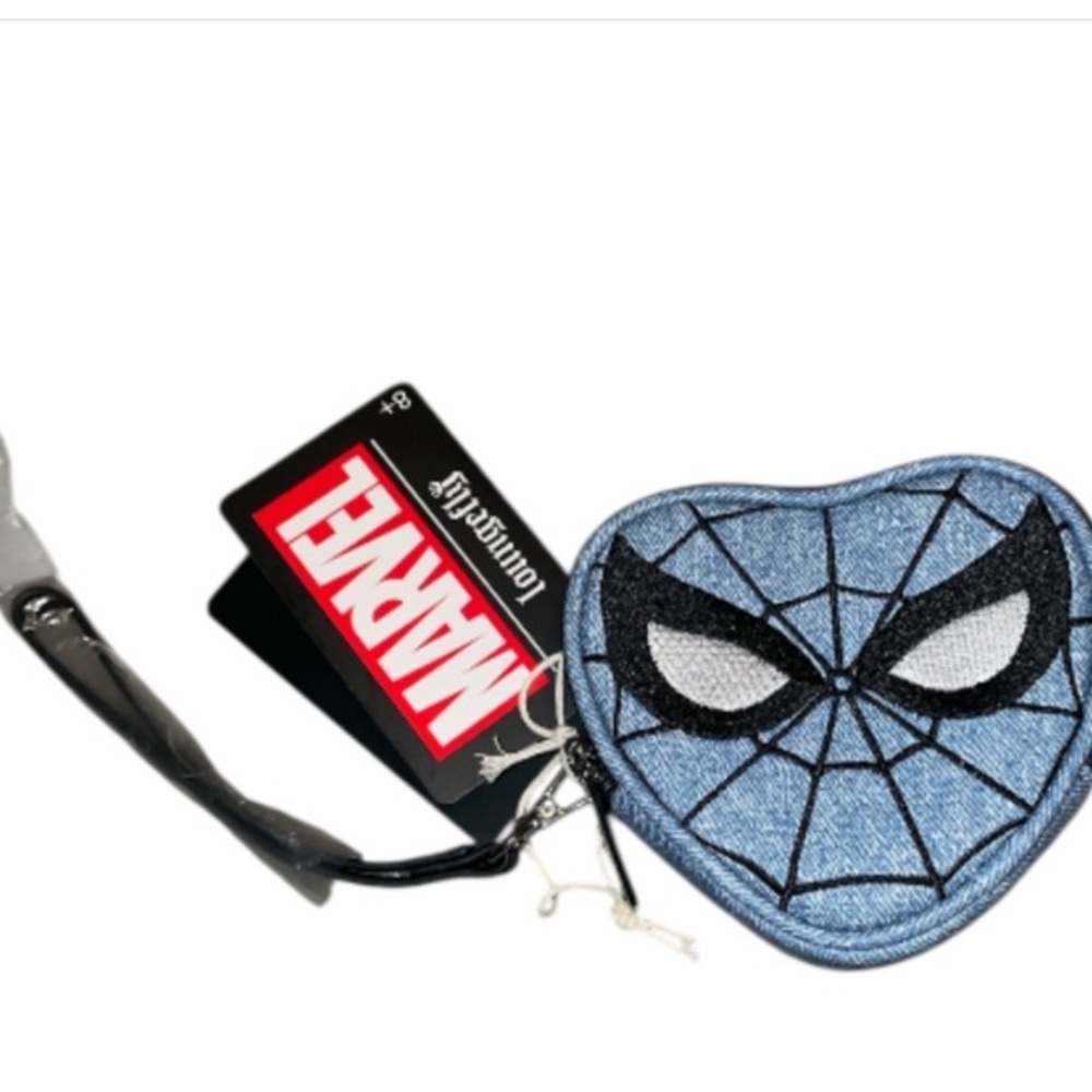 Marvel Spider-Man Blue Heart Coin Purse